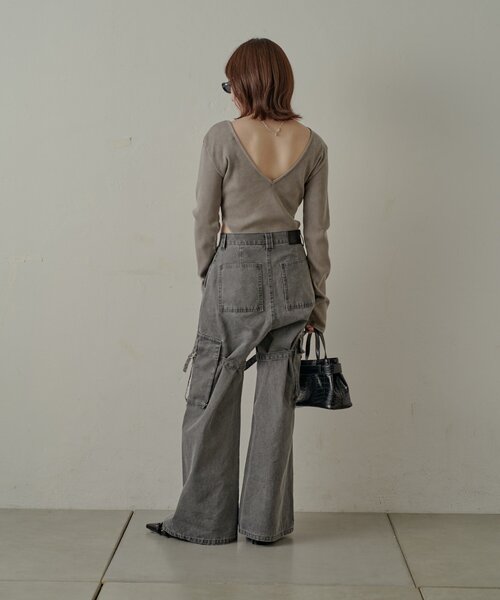 mline（エムライン）の「[mline]ベルトデニムパンツ（デニムパンツ・レディース・ブラック・2/1）」の20枚目の写真