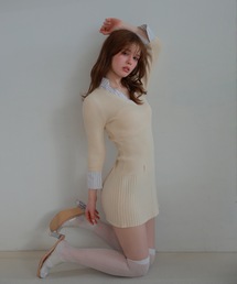 stripe shirt sereno mini dress/ストライプシャツセレーノミニドレス