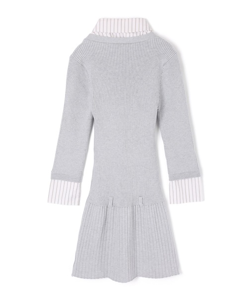 M DOLLY(エムドリー)の「stripe shirt sereno mini dress/ストライプシャツセレーノミニドレス(ワンピース・レディース・グレー/ベージュ・FREE)」の21枚目の写真