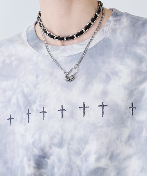 AIVER（アイバー）の「AIVER　S GRAVE S/S TEE (DYED)（Tシャツ/カットソー・メンズ・ブルー系その他/ホワイト系その他・SMALL/MEDIUM/LARGE）」の7枚目の写真