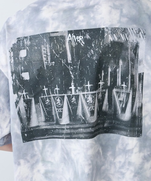 AIVER（アイバー）の「AIVER　S GRAVE S/S TEE (DYED)（Tシャツ/カットソー・メンズ・ブルー系その他/ホワイト系その他・SMALL/MEDIUM/LARGE）」の14枚目の写真
