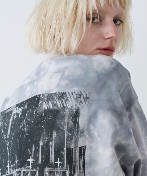 AIVER（アイバー）の「AIVER　S GRAVE S/S TEE (DYED)（Tシャツ/カットソー・メンズ・ブルー系その他/ホワイト系その他・SMALL/MEDIUM/LARGE）」の13枚目の写真
