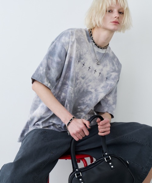 AIVER（アイバー）の「AIVER　S GRAVE S/S TEE (DYED)（Tシャツ/カットソー・メンズ・ブルー系その他/ホワイト系その他・SMALL/MEDIUM/LARGE）」の16枚目の写真