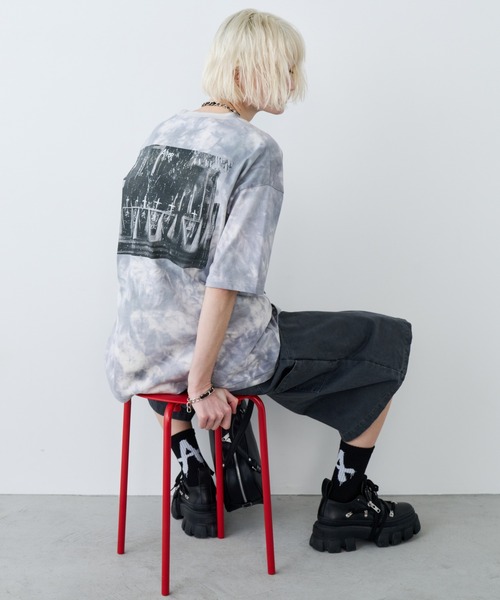 AIVER（アイバー）の「AIVER　S GRAVE S/S TEE (DYED)（Tシャツ/カットソー・メンズ・ブルー系その他/ホワイト系その他・SMALL/MEDIUM/LARGE）」の19枚目の写真