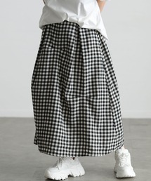 GOLDJAPAN（ゴールドジャパン）の「ギンガムチェック柄タックコクーンスカート（スカート）」