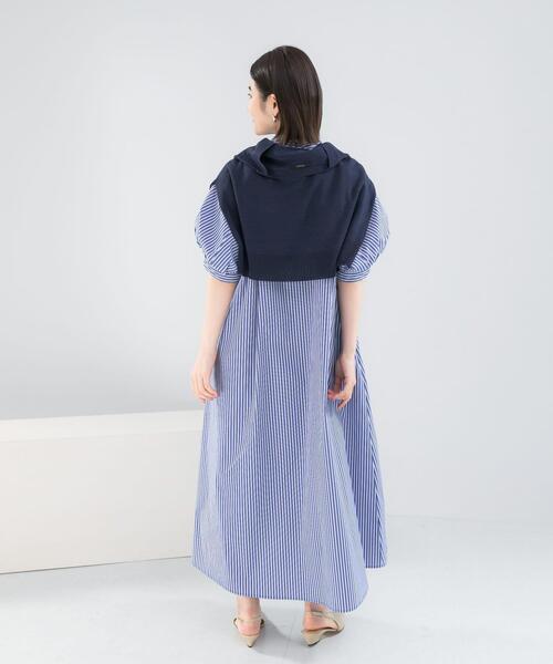 URBAN RESEARCH ROSSO WOMEN(アーバンリサーチ ロッソ)の「『別注』ELENDEEK×ROSSO RELAXY SHIRT ONE-PIECE(ワンピース・レディース・オフホワイト/ブラック系その他/ブルー系その他・1)」の10枚目の写真