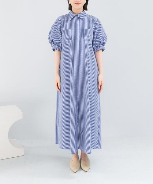 URBAN RESEARCH ROSSO WOMEN(アーバンリサーチ ロッソ)の「『別注』ELENDEEK×ROSSO RELAXY SHIRT ONE-PIECE(ワンピース・レディース・オフホワイト/ブラック系その他/ブルー系その他・1)」の22枚目の写真