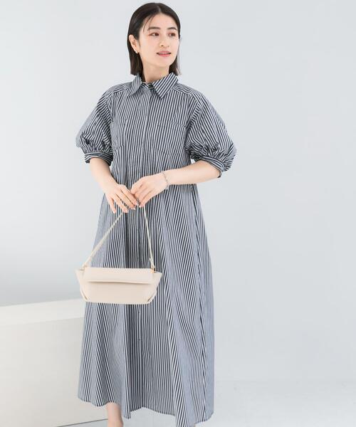 URBAN RESEARCH ROSSO WOMEN(アーバンリサーチ ロッソ)の「『別注』ELENDEEK×ROSSO RELAXY SHIRT ONE-PIECE(ワンピース・レディース・オフホワイト/ブラック系その他/ブルー系その他・1)」の17枚目の写真