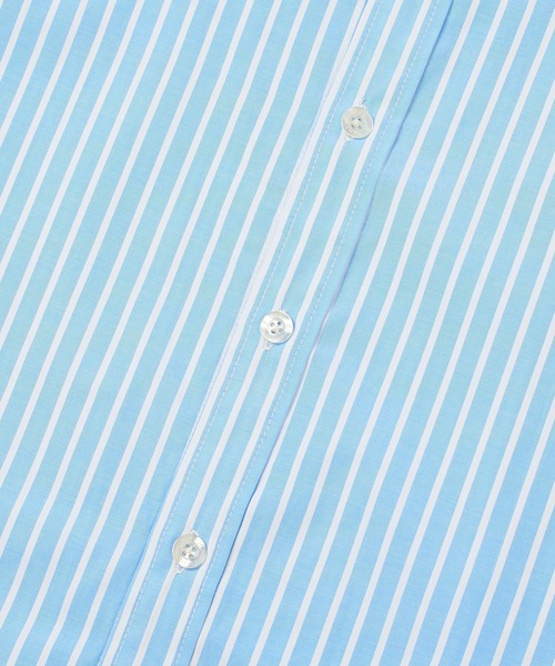 X-girl(エックスガール)の「STRIPED RHINESTONE S/S SHIRT(シャツ/ブラウス・レディース・ライトブルー/ピンク・S/M)」の14枚目の写真