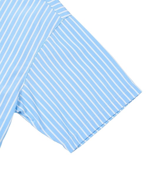 X-girl(エックスガール)の「STRIPED RHINESTONE S/S SHIRT(シャツ/ブラウス・レディース・ライトブルー/ピンク・S/M)」の15枚目の写真
