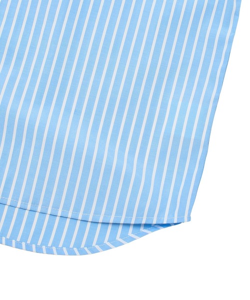 X-girl(エックスガール)の「STRIPED RHINESTONE S/S SHIRT(シャツ/ブラウス・レディース・ライトブルー/ピンク・S/M)」の16枚目の写真