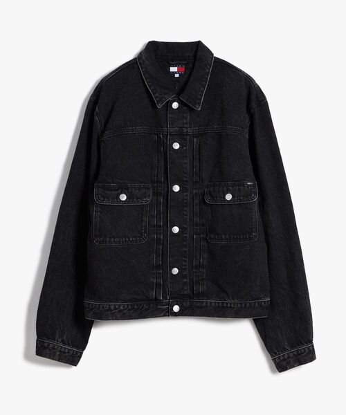 tommy jeans(トミー ジーンズ)の「プリーツデニムジャケット(ブルゾン・メンズ・ブラック・X-LARGE/LARGE/MEDIUM/SMALL)」の5枚目の写真