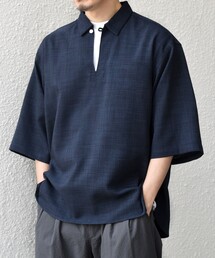 SHIPS any | SHIPS any:〈洗濯機可能〉FUTURE LINEN CANVAS リネンライク スキッパー プルオーバーシャツ◆(シャツ/ブラウス)
