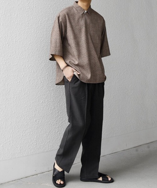 SHIPS any（シップス エニィ）の「SHIPS any:〈UVカット〉FUTURE LINEN CANVAS リネンライク スキッパー プルオーバーシャツ◆（シャツ/ブラウス・メンズ・オリーブ/ネイビー/ブルー/ブラウン/ダークブルー/ブラウン系その他・LARGE/MEDIUM/SMALL）」の9枚目の写真