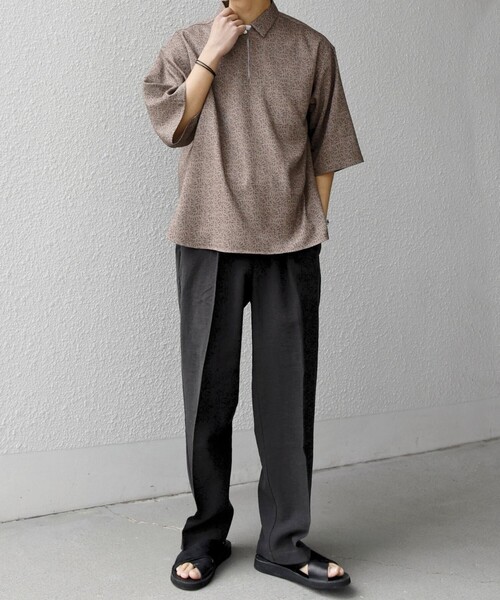 SHIPS any（シップス エニィ）の「SHIPS any:〈UVカット〉FUTURE LINEN CANVAS リネンライク スキッパー プルオーバーシャツ◆（シャツ/ブラウス・メンズ・オリーブ/ネイビー/ブルー/ブラウン/ダークブルー/ブラウン系その他・LARGE/MEDIUM/SMALL）」の10枚目の写真