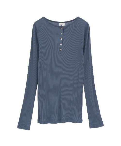 MANOF(マノフ)の「SHEER LAYERED CUT TOPS(Tシャツ/カットソー・レディース・ブラック/アイボリー/ブルー・F)」の13枚目の写真