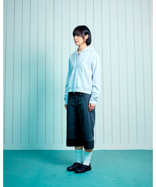 THECOLDESTMOMENT(ザコールデストモーメント)の「TCM dot hooded zip-up (light grey)(パーカー・レディース・その他・LARGE/SMALL/MEDIUM)」の7枚目の写真