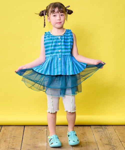 MARKEY'S(マーキーズ)の「無地メローバイカーパンツ(その他パンツ・キッズ・ライトブルー/ベージュ/ピンク/グレー/オフホワイト/ブラック・110/100/90/130/120/80/150/140)」の17枚目の写真