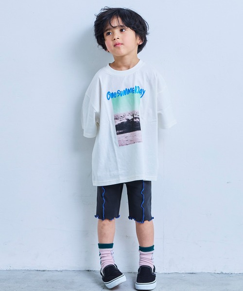 MARKEY'S(マーキーズ)の「無地メローバイカーパンツ(その他パンツ・キッズ・ライトブルー/ベージュ/ピンク/グレー/オフホワイト/ブラック・110/100/90/130/120/80/150/140)」の14枚目の写真