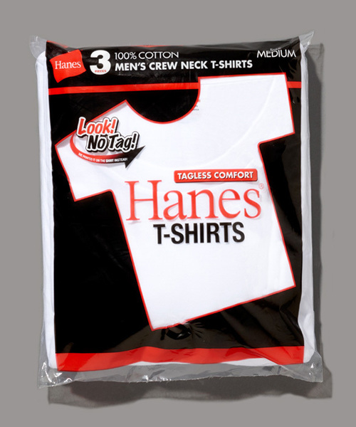 HANES（ヘインズ）の「【Hanes/ヘインズ】メンズ 【3枚組】アカラベルクルーネックTシャツ 赤パック（Tシャツ/カットソー・メンズ・ホワイト・X-LARGE/SMALL/MEDIUM/LARGE/X-SMALL）」の3枚目の写真
