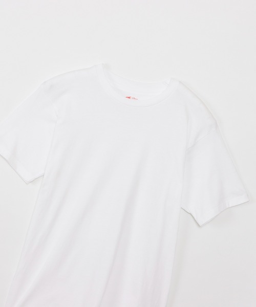 HANES（ヘインズ）の「【Hanes/ヘインズ】メンズ 【3枚組】アカラベルクルーネックTシャツ 赤パック（Tシャツ/カットソー・メンズ・ホワイト・X-LARGE/SMALL/MEDIUM/LARGE/X-SMALL）」の6枚目の写真