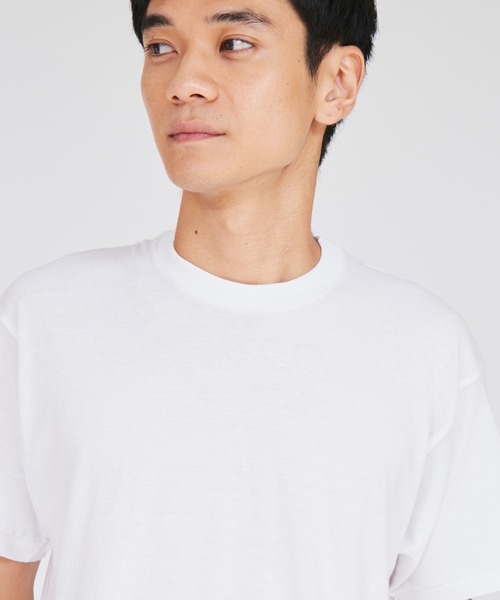 HANES(ヘインズ)の「【Hanes/ヘインズ】メンズ 【3枚組】アカラベルクルーネックTシャツ 赤パック(Tシャツ/カットソー・メンズ・ホワイト・X-LARGE/SMALL/MEDIUM/LARGE/X-SMALL)」の8枚目の写真