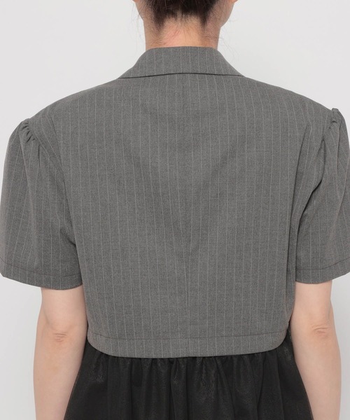 HARE（ハレ）の「2WAYイレヘムフリルジャケット(HARE)（テーラードジャケット・レディース・グレー/ブラック・FREE）」の22枚目の写真