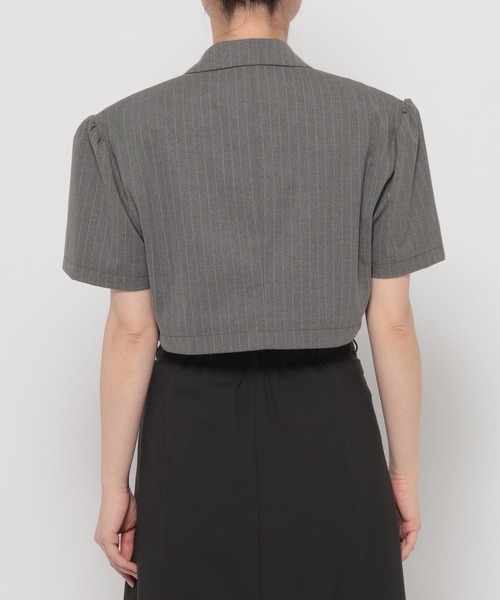 HARE（ハレ）の「2WAYイレヘムフリルジャケット(HARE)（テーラードジャケット・レディース・グレー/ブラック・FREE）」の13枚目の写真