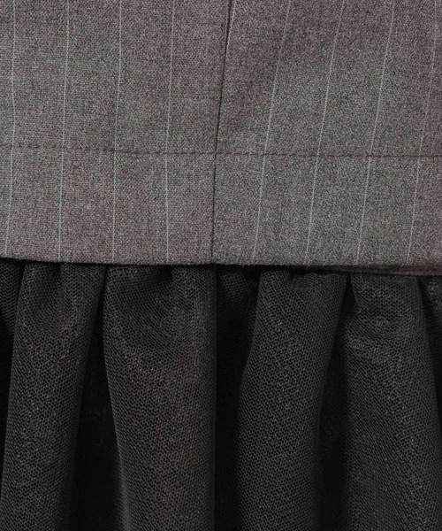 HARE（ハレ）の「2WAYイレヘムフリルジャケット(HARE)（テーラードジャケット・レディース・グレー/ブラック・FREE）」の11枚目の写真