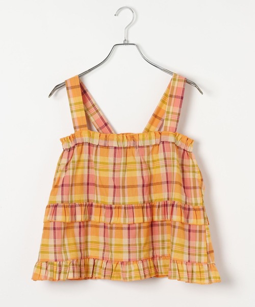 BAYFLOW（ベイフロー）の「マドラスチェックビスチェ（その他トップス・レディース・ネイビー/オレンジ系/ピンク・FREE）」の18枚目の写真