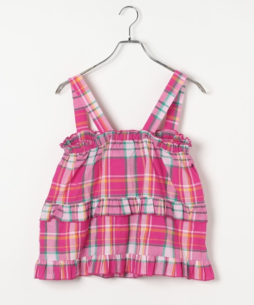 BAYFLOW（ベイフロー）の「マドラスチェックビスチェ（その他トップス・レディース・ネイビー/オレンジ系/ピンク・FREE）」の19枚目の写真