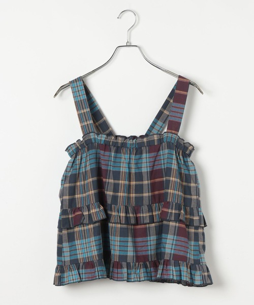 BAYFLOW（ベイフロー）の「マドラスチェックビスチェ（その他トップス・レディース・ネイビー/オレンジ系/ピンク・FREE）」の20枚目の写真