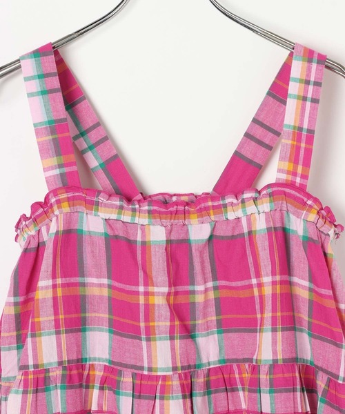BAYFLOW（ベイフロー）の「マドラスチェックビスチェ（その他トップス・レディース・ネイビー/オレンジ系/ピンク・FREE）」の21枚目の写真