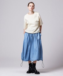 TAION（タイオン）の「【TAION(タイオン)】〈ウィメンズ〉ノンダウン ミリタリー ギャザースカート（スカート）」