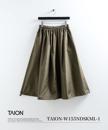 TAION（タイオン）の「【TAION(タイオン)】〈ウィメンズ〉ノンダウン ミリタリー ギャザースカート（スカート）」