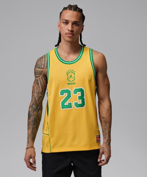 JORDAN BRAND(ジョーダンブランド)の「JORDAN BRAND M J ESS MESH JERSEY P6 / ジョーダン ブランド ジョーダン ESS メッシュ ジャージー P6 / NIKE【SP】(ジャージ・メンズ・イエロー・XXL/XL/L/M/S)」の2枚目の写真
