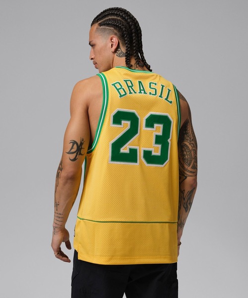 JORDAN BRAND(ジョーダンブランド)の「JORDAN BRAND M J ESS MESH JERSEY P6 / ジョーダン ブランド ジョーダン ESS メッシュ ジャージー P6 / NIKE【SP】(ジャージ・メンズ・イエロー・XXL/XL/L/M/S)」の4枚目の写真