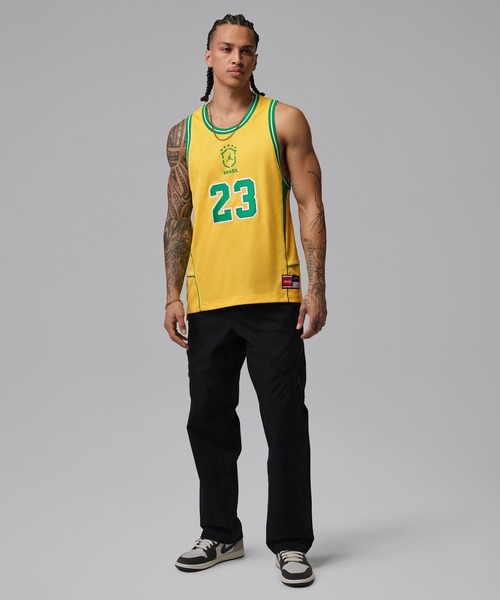JORDAN BRAND(ジョーダンブランド)の「JORDAN BRAND M J ESS MESH JERSEY P6 / ジョーダン ブランド ジョーダン ESS メッシュ ジャージー P6 / NIKE【SP】(ジャージ・メンズ・イエロー・XXL/XL/L/M/S)」の7枚目の写真