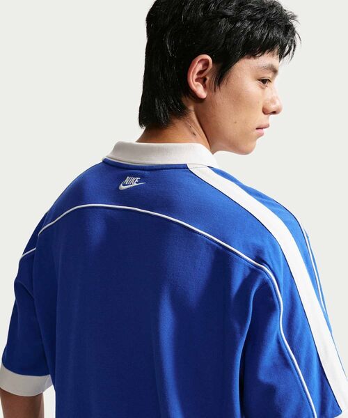 NIKE（ナイキ）の「《セットアップ対応商品》ナイキ スポーツウェア クラブ メンズ オーバーサイズド ショートスリーブ ポロ / Nike Sportswear Club Men's Oversized Short-Sleeve Polo IF0724-480 Game Royal（ポロシャツ・メンズ・ロイヤルブルー・XL/S/M/L/2XL）」の16枚目の写真