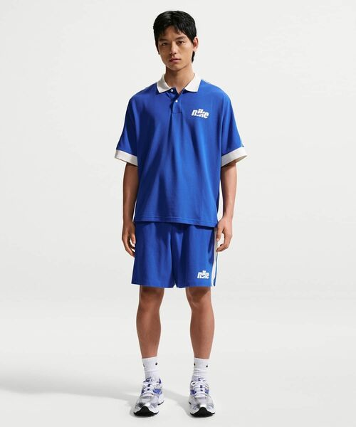 NIKE（ナイキ）の「《セットアップ対応商品》ナイキ スポーツウェア クラブ メンズ オーバーサイズド ショートスリーブ ポロ / Nike Sportswear Club Men's Oversized Short-Sleeve Polo IF0724-480 Game Royal（ポロシャツ・メンズ・ロイヤルブルー・XL/S/M/L/2XL）」の14枚目の写真