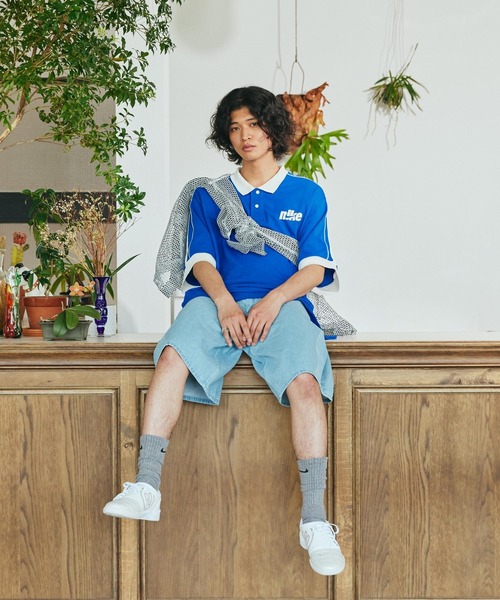 NIKE（ナイキ）の「《セットアップ対応商品》ナイキ スポーツウェア クラブ メンズ オーバーサイズド ショートスリーブ ポロ / Nike Sportswear Club Men's Oversized Short-Sleeve Polo IF0724-480 Game Royal（ポロシャツ・メンズ・ロイヤルブルー・XL/S/M/L/2XL）」の11枚目の写真
