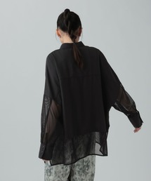 LEPSIM | 異素材切り替えポンチョシャツ　651444(シャツ/ブラウス)