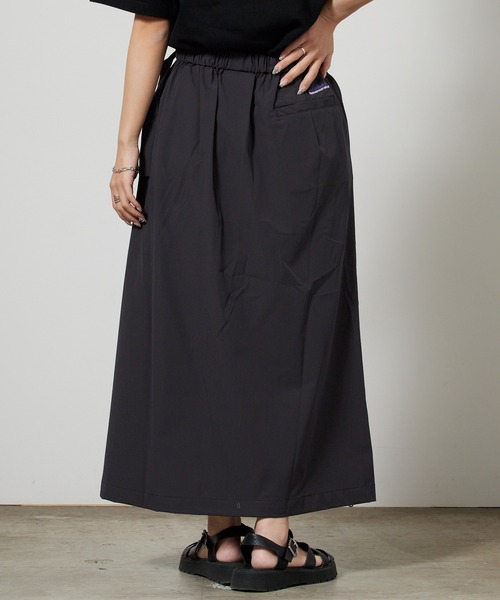THOUSAND MILE(サウザンドマイル)の「THOUSAND MILE/サウザンドマイル WRAPPED SKIRT ワイドシルエット 腰ベルト タックスカート 2026年 夏 夏服 秋服(スカート・レディース・ブラック/チャコール・M/L)」の8枚目の写真