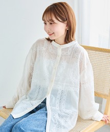 LAVEANGE | スクエア刺繍レースブラウス(シャツ/ブラウス)