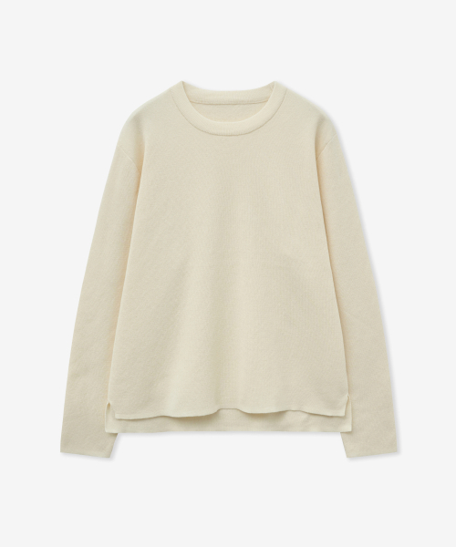 MINAV（ミナブ）の「コンパクトロングスリーブニット [アイボリー]（ニット/セーター・メンズ・その他・X-LARGE/LARGE/MEDIUM）」の3枚目の写真