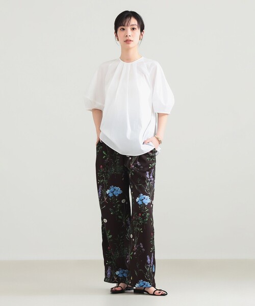 Demi-Luxe BEAMS(デミルクス ビームス)の「ランタンスリーブ プルオーバー(シャツ/ブラウス・レディース・ホワイト/イエロー・ONE SIZE)」の11枚目の写真