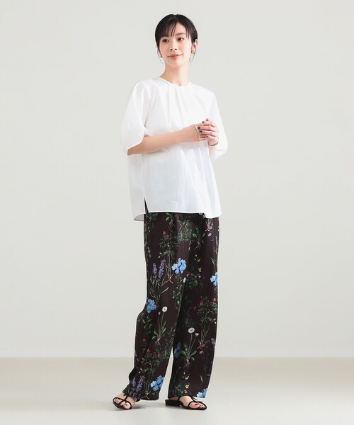 Demi-Luxe BEAMS(デミルクス ビームス)の「ランタンスリーブ プルオーバー(シャツ/ブラウス・レディース・ホワイト/イエロー・ONE SIZE)」の10枚目の写真