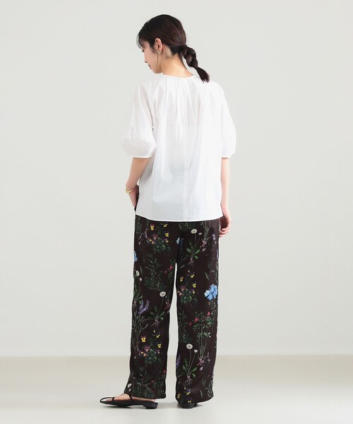 Demi-Luxe BEAMS(デミルクス ビームス)の「ランタンスリーブ プルオーバー(シャツ/ブラウス・レディース・ホワイト/イエロー・ONE SIZE)」の9枚目の写真