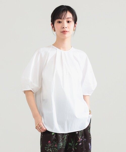 Demi-Luxe BEAMS(デミルクス ビームス)の「ランタンスリーブ プルオーバー(シャツ/ブラウス・レディース・ホワイト/イエロー・ONE SIZE)」の8枚目の写真