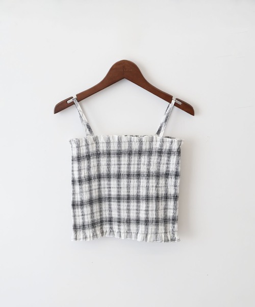 SpRay（スプレイ）の「チェックシャツクロップドアンサンブル（シャツ/ブラウス・レディース・ホワイト/ブラウン/ブラック・FREE）」の22枚目の写真